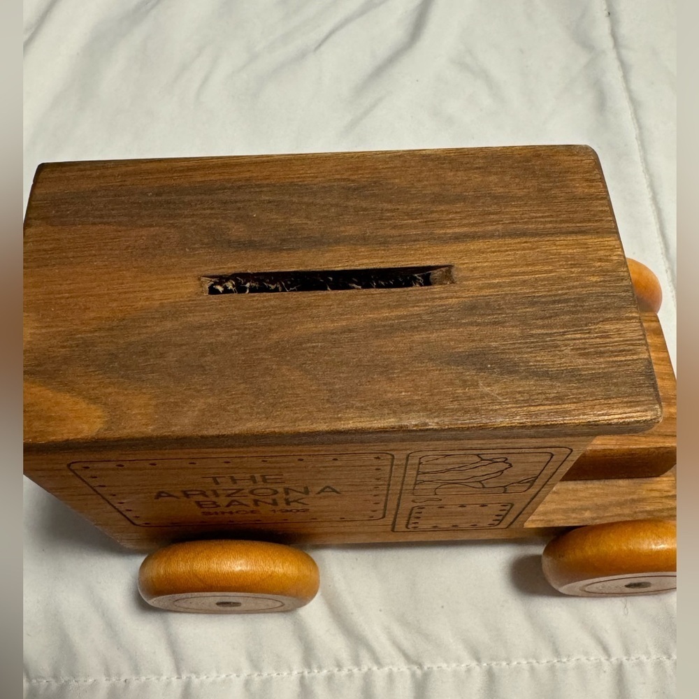 1979 The Arizona Bank Vintage Wooden Truck Toystalgia Inc Kids Decor Collectible - Picture 10 of 12